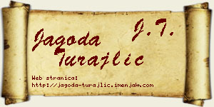 Jagoda Turajlić vizit kartica